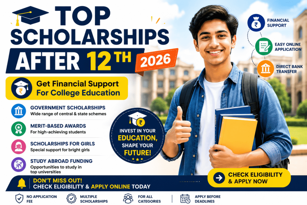 Top Scholarships After 12th in India